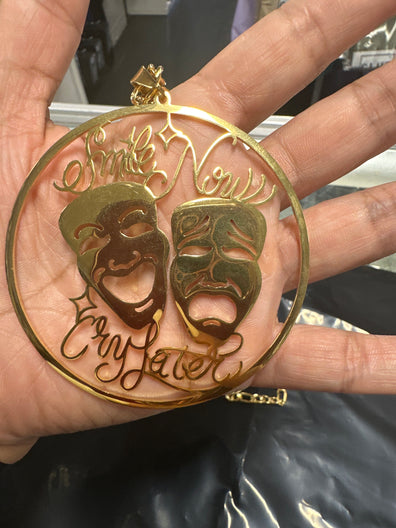 Smile Now Cry Later Necklace - Chicano Spot